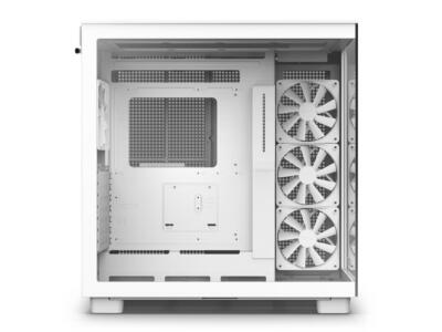 NZXT H9 Flow - All White Dual-Chamber Mid-Tower Airflow ATX PC