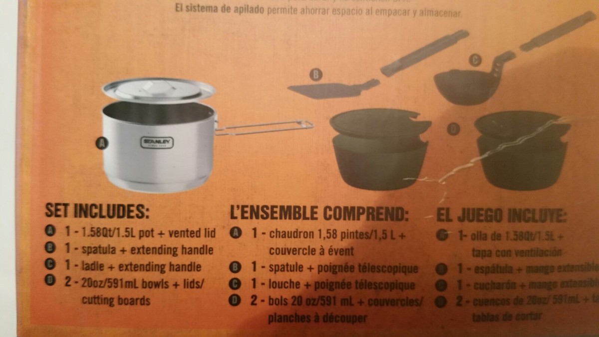 Stanley Adventure Series 10 Piece Stainless Prep Cook Set New