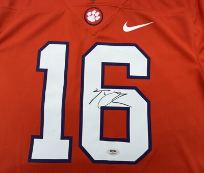TREVOR LAWRENCE #16 SIGNED CLEMSON TIGERS NIKE FOOTBALL JERSEY PSA