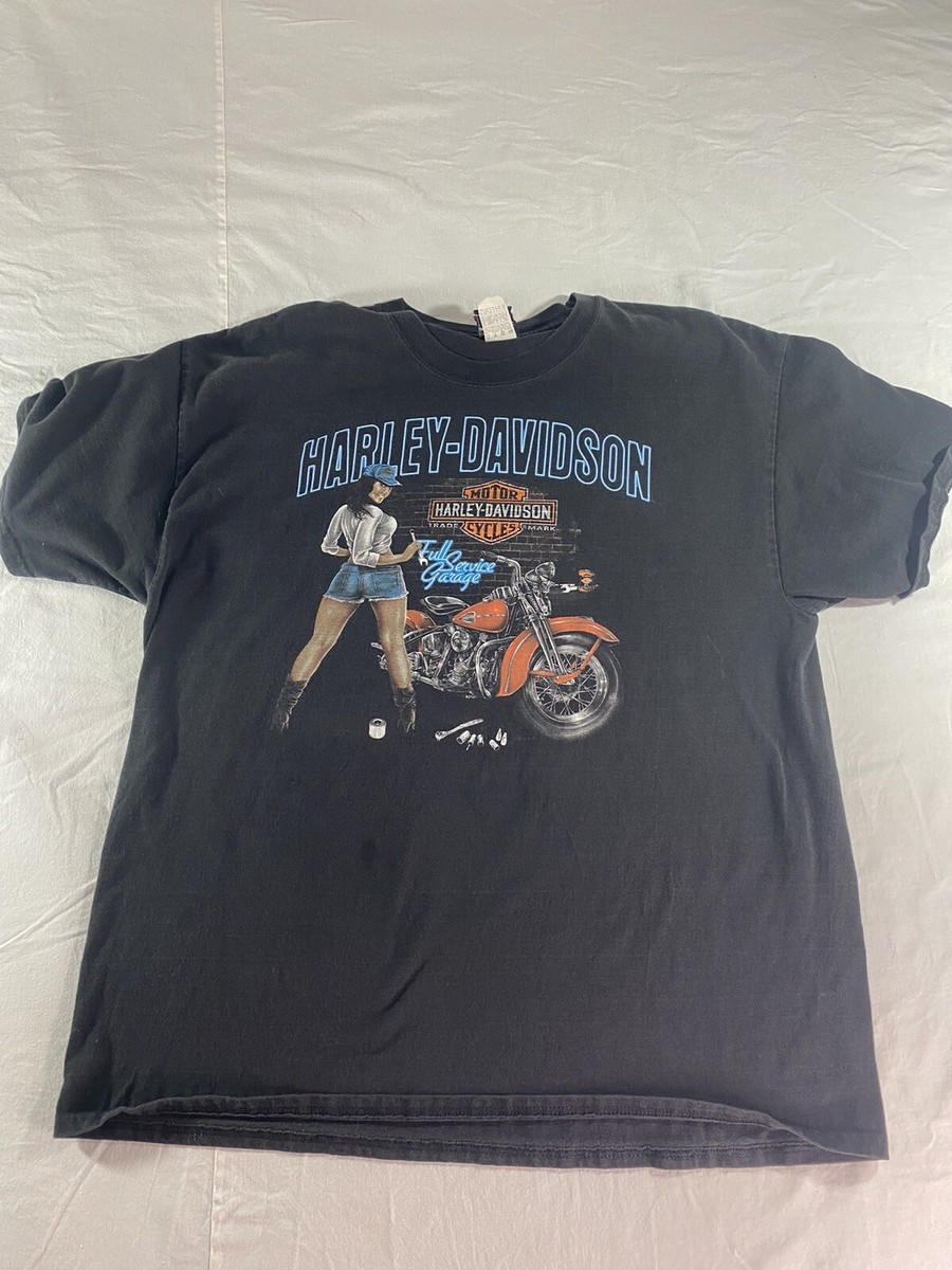 Harley Davidson T shirt Sz XL Full Service Garage Harley Las