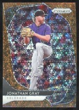2020 Panini Prizm Quick Pitch Jonathan Gray #/25 Bronze Donut Circles Prizm #48