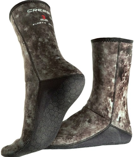 Cressi Hunter 3mm Neoprene Camouflage Dive Socks with Grip for Fins or Boots - Picture 3 of 4
