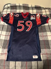 Ripon Athletic Liberty Flames Football Jersey Size XL Blue Big South