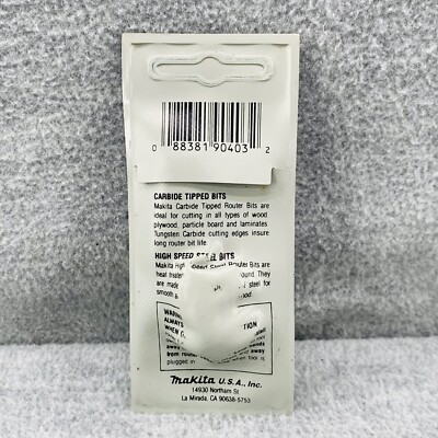 Makita 733006 Fresa Per Cerniere 2 Flauti – 1/5,1 Cm X 5,1 Cm – 1/2 Pollice Gambo