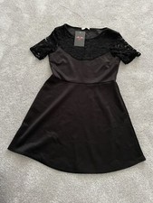 black skater style dress size 16-18