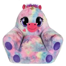 RI 20" Tie Dye Unicorn Soft, Stuffed Plush Kids Chair