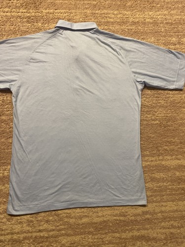 Camisa Polo Departamento de Transporte de Wisconsin DOT Para Hombres L Azul De Colección Antigua Nueva Sin Etiquetas - Imagen 8 de 10