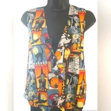 Idea Nuova Vintage Halloween Vest, size Small/Medium. Shoulder to shoulder 13",