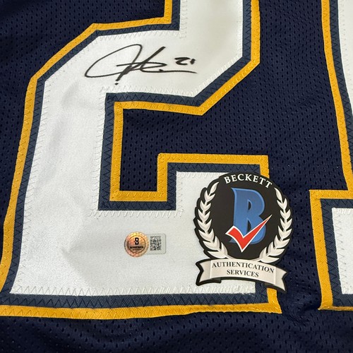LADAINIAN TOMLINSON SIGNED SAN DIEGO CHARGERS JERSEY BECKETT BAS COA BP20232 - Picture 3 of 4