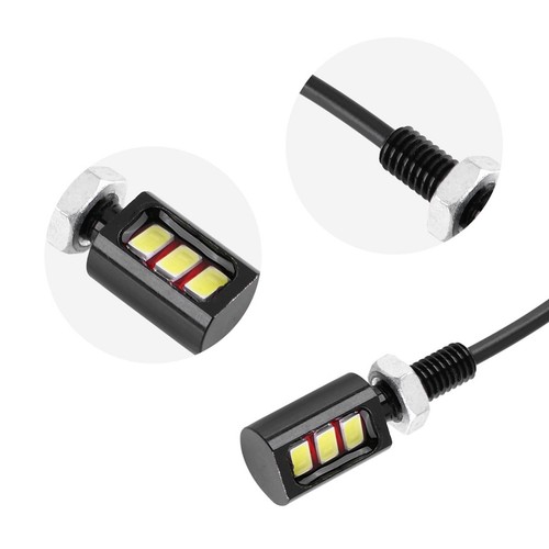 (White Light) Motorbike LED Number Plate Light 12V Motorcycle License - Picture 9 of 12