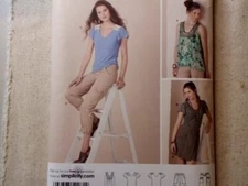 Simplicity 2261 Top Skirt Pants variations sewing Pattern Misses Size 6-14 Uncut