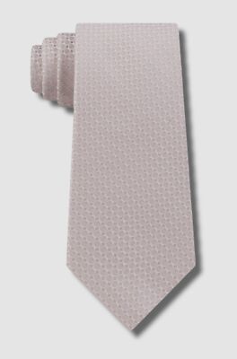 $70 Calvin Klein Men's Beige Slim Diamond Silk Tie Size 57 x 3