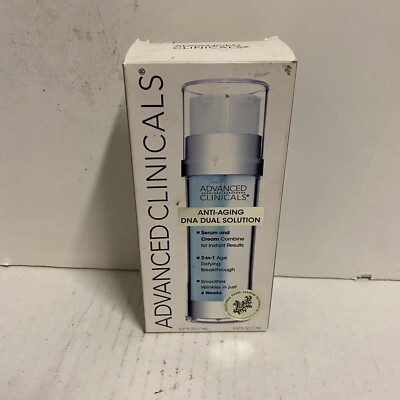 Advanced Clinicals Anti-aging Dual Solution Serum and Moisturizer 2 in 1