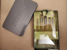 EcoTools Daily Defined Eye Brush Kit Storage Tray 5 Brushes