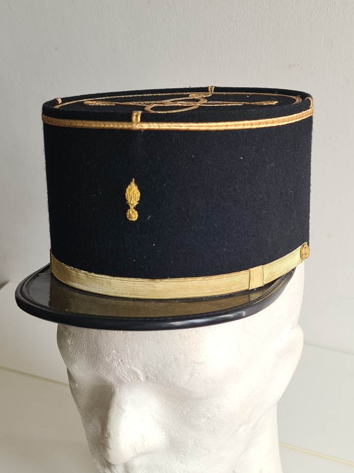 Berretto Militare Rosso Originale Di Cappello Francese Uomo Forze Di - Foto 8