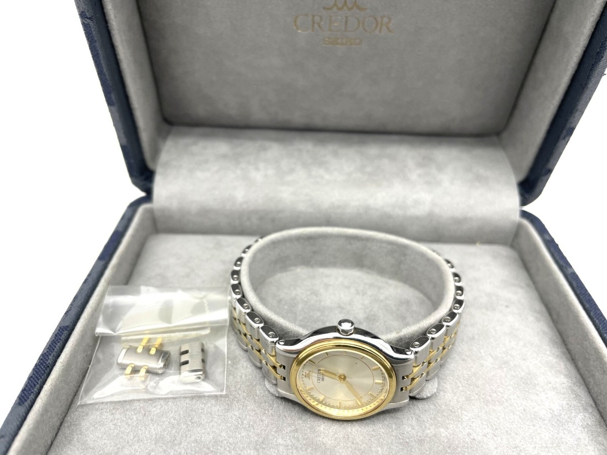 RARE Vintage SEIKO Credor Ladies Quartz Watch 18k Bezel 7371 RARE Vintage SEIKO Credor Ladies Quartz Watch 18k Bezel 7371