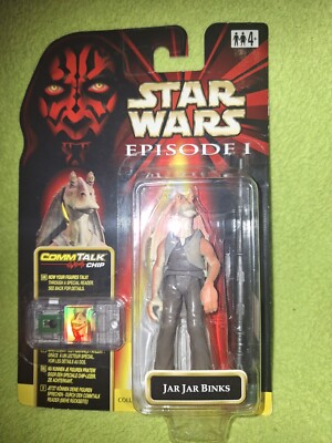 Star Wars Episode 1 Comtech Figur Jar Jar Binks ( 1999)  rar