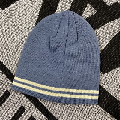 Stussy Jaquard Stripe Skullcap Beanie Hat Faded Blue OS BNWT | eBay