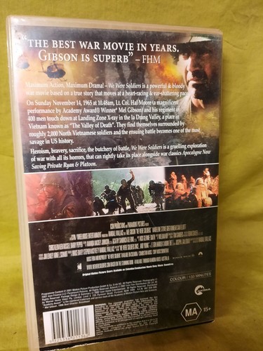 We Were Soldiers, PAL VHS, Big box ex-rental, Mel Gibson, MA15+ War video tape. - Picture 2 of 4