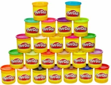 Play-Doh Modeling Compound 24-Pack Case of Colors, Non-Toxic, 3 Oz Cans of As...