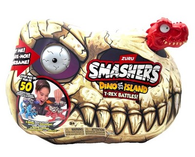 ZURU SMASHERS Dino Island T-Rex Battle | Figuren Zubehör Spielset Kinder