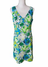 Lilly Pulitzer Dress 10 Vintage White Label Starboard Preppy Coastal Resort