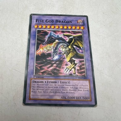 Yugioh Five God Dragon, Five Headed Dragon 1st Ed DM7-001 GBA Game Exclusive 