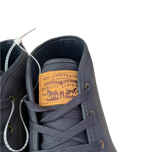 Stivaletti Chukka Levi’s uomo taglia 10,5 blu navy stringati casual eleganti nuovi con etichette - Foto 3 di 6