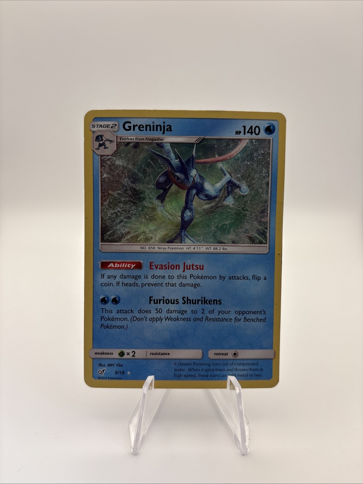 Greninja 9/18 Detective Pikachu Holo Pokemon TCG