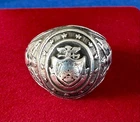 Vtg. WWII U.S, Army Sterling Silver Eagle & Shield Ring