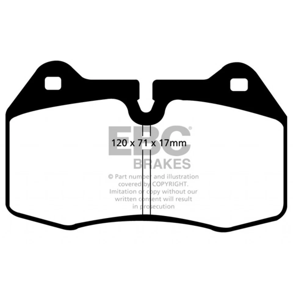 EBC For Maserati Spyder 2003 2004 2005 2006 Front Brake Pads 3.8 (E34) - Image 2 of 4