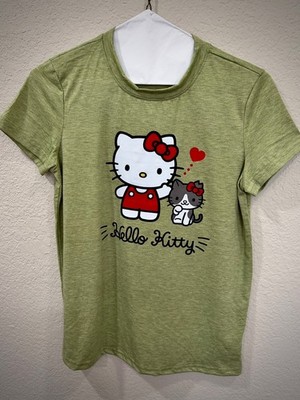 T-shirt, Women's, S, Composition,Polyester,Viscose,Hello Kitty Front Imprint