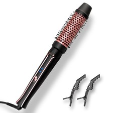 1.5 Heated Round Thermal Barrel Brush with Detachable Brush Head for Medium Curl