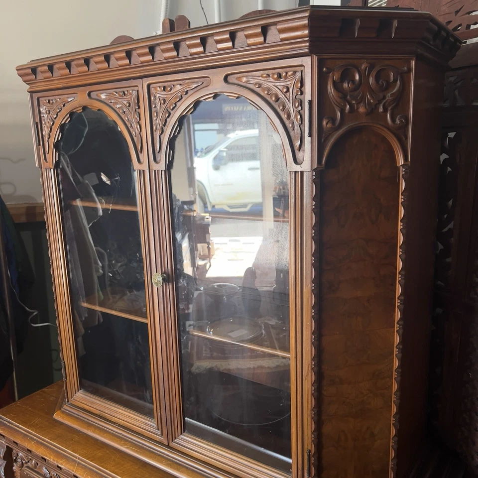 Антикварный французский резной деревянный клатч 19 века - Изображение 2 из 4