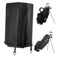 600D Golf Bag Rain Hood Cover with Waterproof Dual Zippers, Golf Bag Top Dust