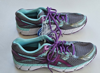 ASICS Gel Excite 3 T5B9N Women's Size 10.5  Athletic Shoes Purple Gray Aqua