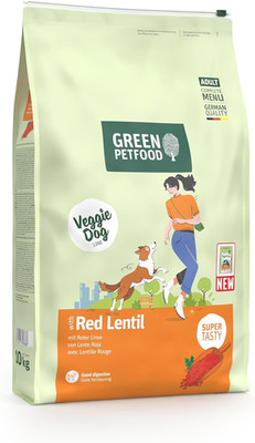 Green Petfood Veggiedog Mit Roter Linse (1 X 10 Kg) | Adult | Premium Trockenfut