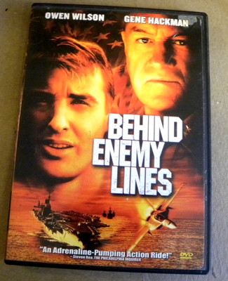 Fox 2002 Gene Hackman Owen Wilson BEHIND ENEMY LINES DVD qq NM