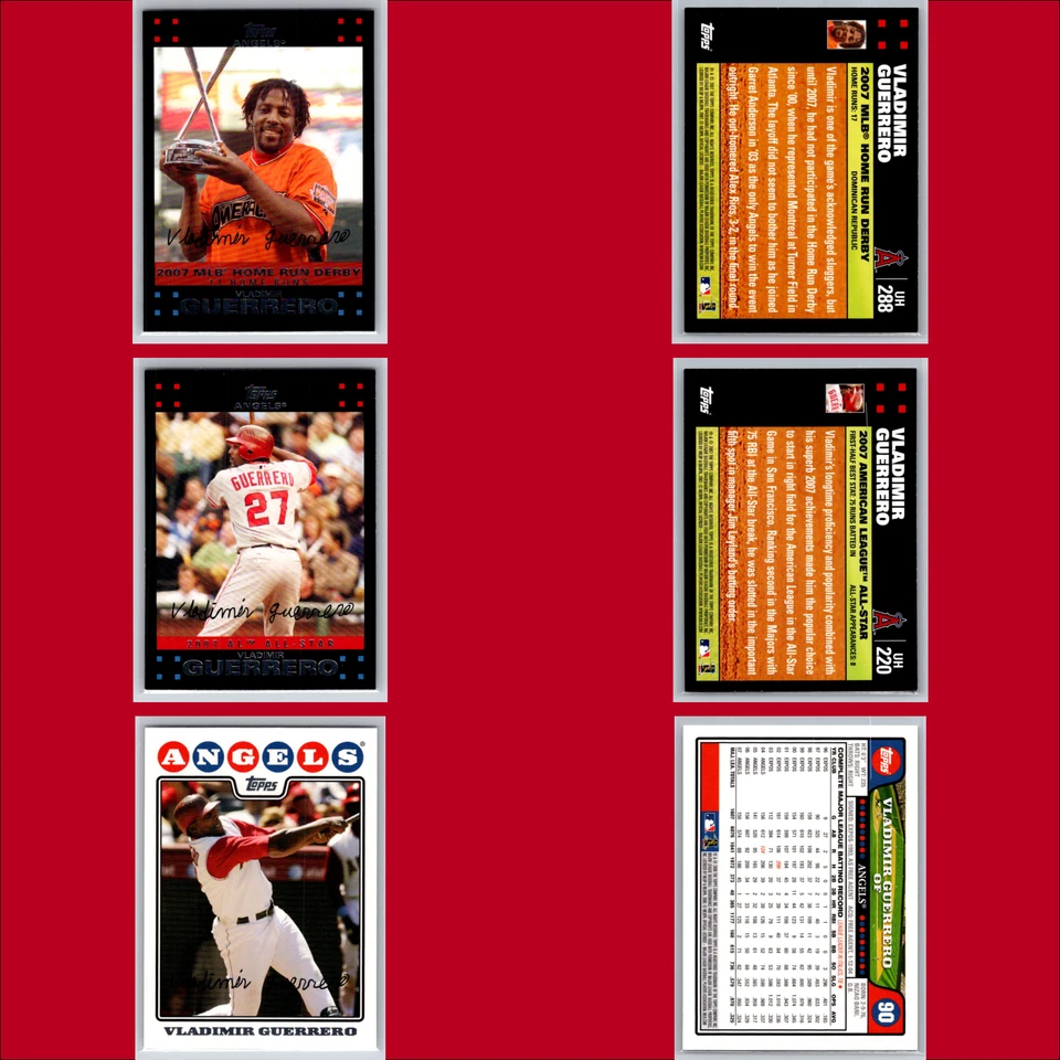 Vladimir Guerrero Lot (58) Baseball Cards Angels Topps Insert HOF Collection Set - Image 4 of 4