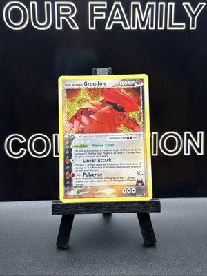 Team Magma's Groudon 9/95 Team Magma vs Team Aqua Holo Rare SWIRL Pokemon TCG