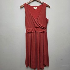 Maeve Anthropologie Dress Medium Sleeveless Surplice Fit Flare Knit