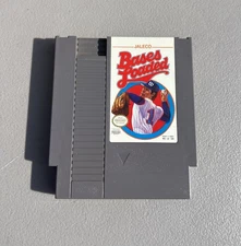 Bases Loaded Nintendo NES Game Baseball Authentic Tested 1988 Cartridge Only