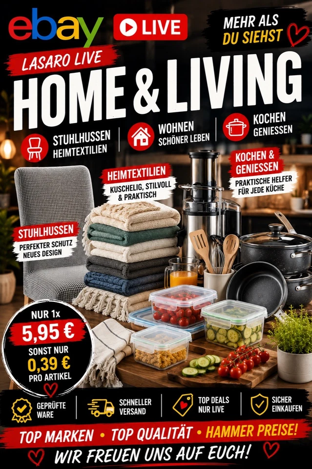 Home & Living Kochen Wohnen Leben & sparen bei Lasaro Live