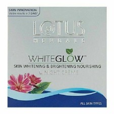 Lotus Herbals White Glow Skin Whitening Brightening Night Creme 60g
