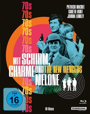 The new Avengers MIT SCHIRM CHARME UND MELONE 70er Komplette Serie BLU-RAYBox
