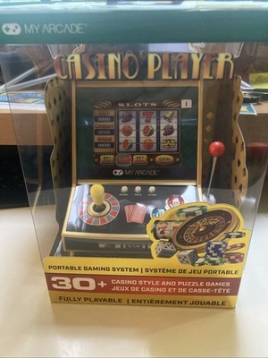 My Arcade Casino Player Slot Machine, Poker, Blackjack, Roulette, 30+ Games NEW