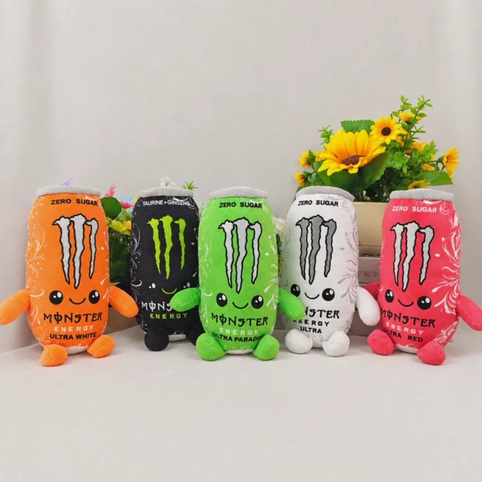 Product photo 8 of 8 — Monster Energy Can Plush Toy Cute Soft Stuffed Drink Plushie Doll Gift NEW