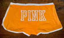 Victoria's Secret Pink Dorm Cotton Boyshort Panties Vitamin C L XL NWT   