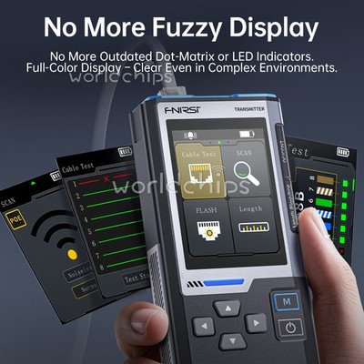 FNIRSI LPM-10A Network RJ45/RJ11 Cable Tester Anti-Interference