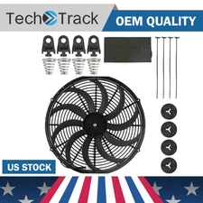 16 Inch 160W 12V Universal Push Pull Electric Slim Radiator Cooling Fan